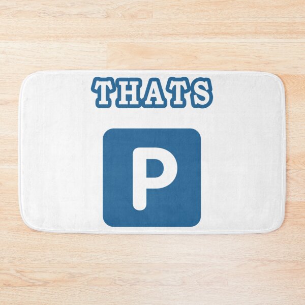 Item preview, P Emoji - Thats P - Blue P      designed and sold by KayzekFashion.
