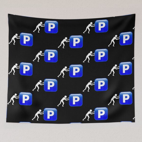 Item preview, Pushin P - bleu emoji p    designed and sold by KayzekFashion.