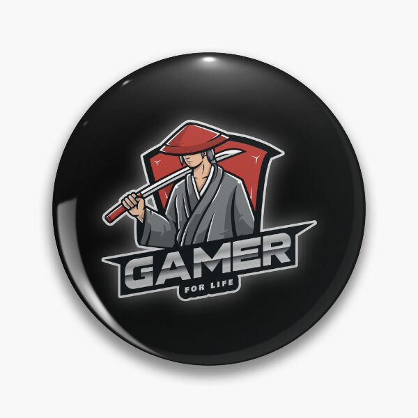 Item preview, Gamer for Life with Mysterious Samurai designed and sold by PRIVARSHU.