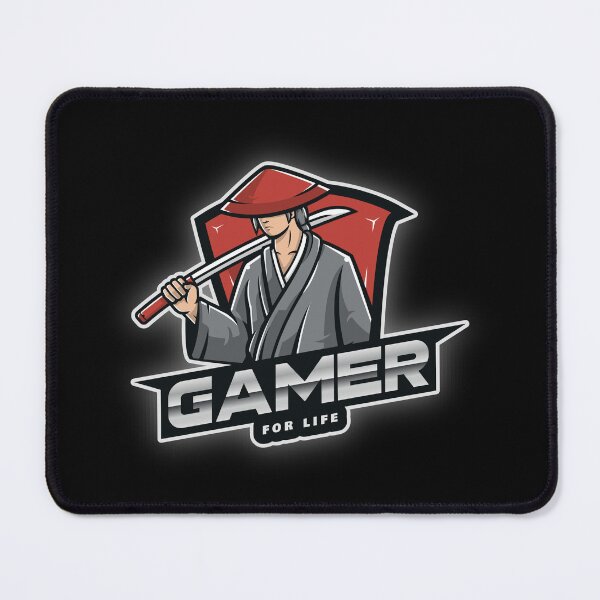 Item preview, Gamer for Life with Mysterious Samurai designed and sold by PRIVARSHU.