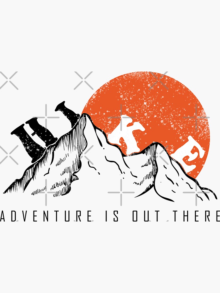 Hike Adventure Is Out There│outdoor │adventure Time Sticker By Ars