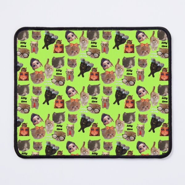 Item preview, Lime Green Kitty Wallpaper Art designed and sold by ArtfulSoules.