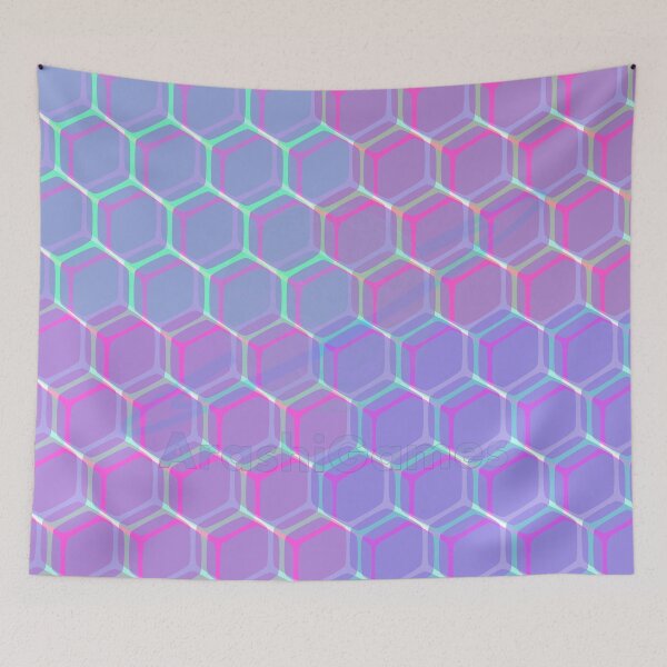 Item preview, Vaporwave Split Honeycomb  designed and sold by ArashiiGames.