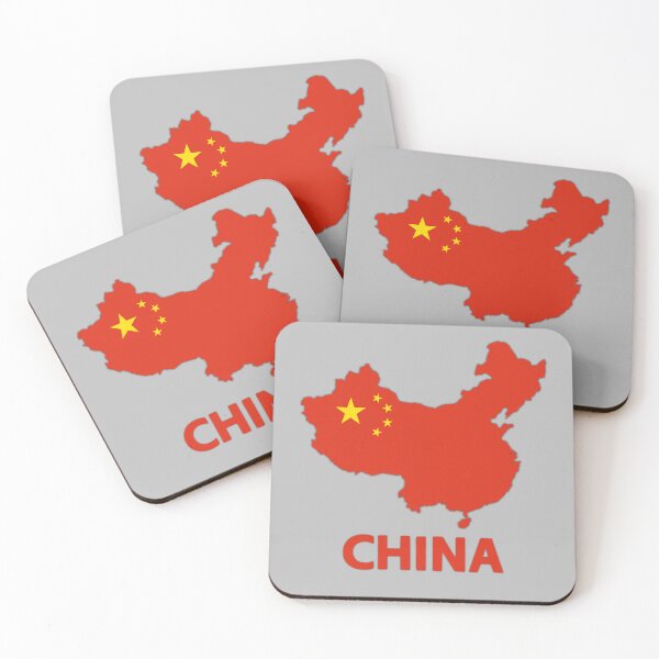 Item preview, Chinese Flag inside Map of China  designed and sold by mashmosh.