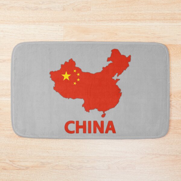 Item preview, Chinese Flag inside Map of China  designed and sold by mashmosh.