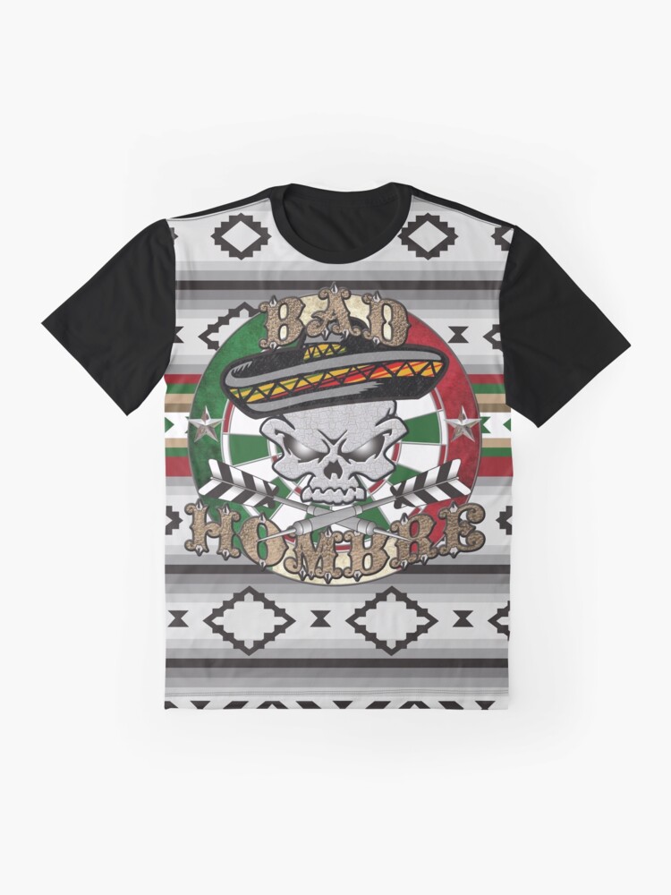 Alternate view of Bad Hombre Darts Shirt Full Color Graphic T-Shirt