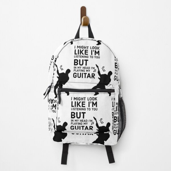 Item preview, I might look like i'm listening to you but in my head i'm playing my guitar / Music feeds my soul for music lovers  / love music stop cancer designed and sold by Artocity99.
