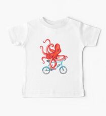 Cycling octopus Baby Tee