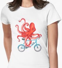Camiseta entallada para mujer Pulpo de ciclismo