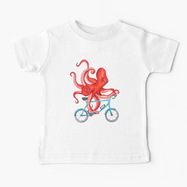 Cycling octopus Baby T-Shirt