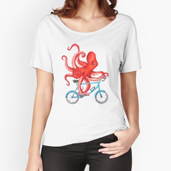 Cycling octopus Relaxed Fit T-Shirt