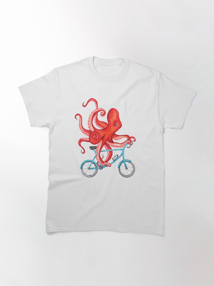 Alternate view of Cycling octopus Classic T-Shirt