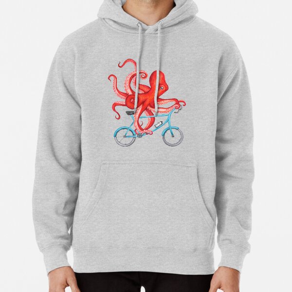 Cycling octopus Pullover Hoodie