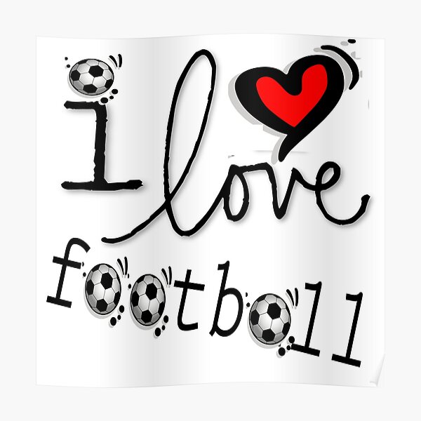 "Football Wordle" Poster by Happymaker2022 Redbubble