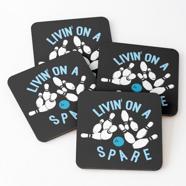 Item preview, Livin On A Spare Funny Bowler Bowling designed and sold by Rebecca-Cruz.