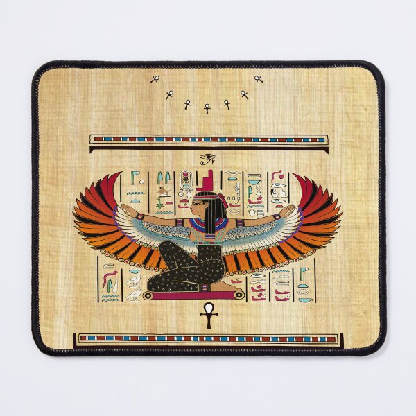Item preview, Winged Black Isis On Papyrus - Graphic T-Shirt designed and sold by kernowerno.