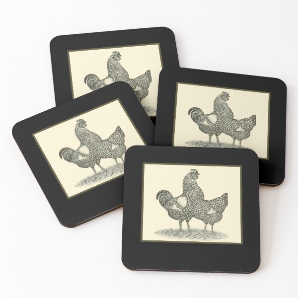 Item preview, Vintage Wyandotte Chickens - 1800's Print designed and sold by MountMercantile.