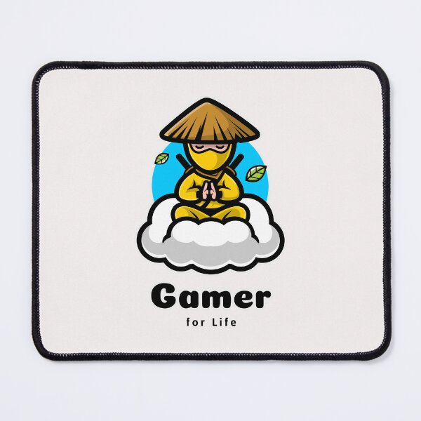 Item preview, Gamer for Life with Meditating Ninja designed and sold by PRIVARSHU.