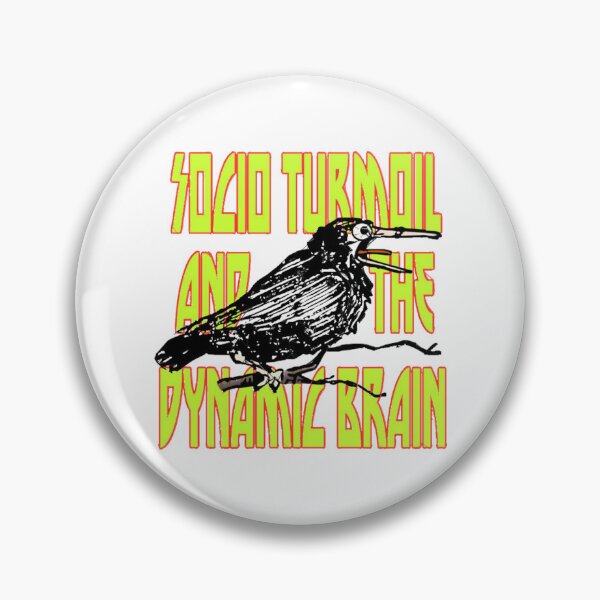 Item preview, Socio Turmoil and The Dynamic Brain Crazy Crow designed and sold by MaxWhielse.