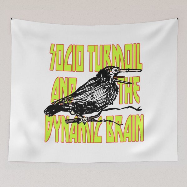Item preview, Socio Turmoil and The Dynamic Brain Crazy Crow designed and sold by MaxWhielse.