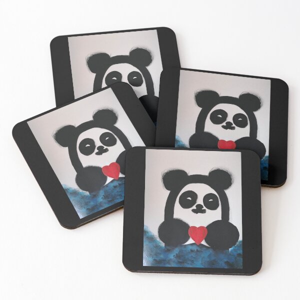 Item preview, panda with heart designed and sold by L3610N.