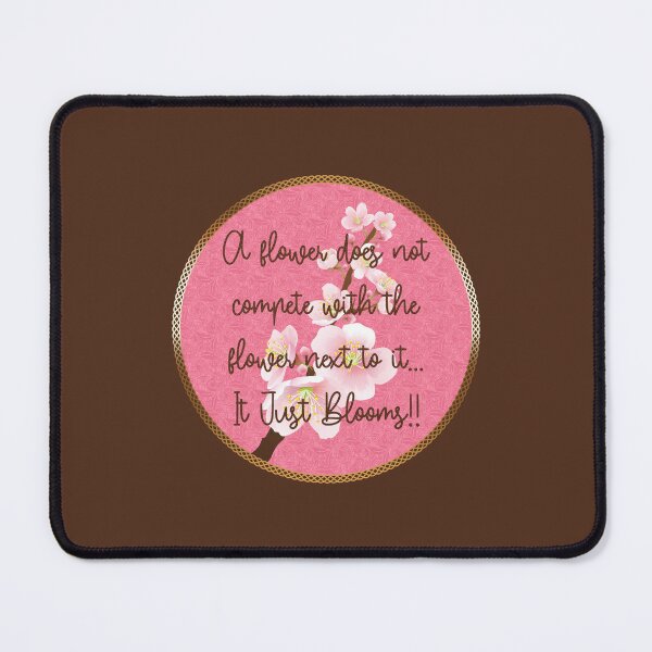 Item preview, Spring Blossom Encouragement (on Brown) designed and sold by PawsitiveMum.