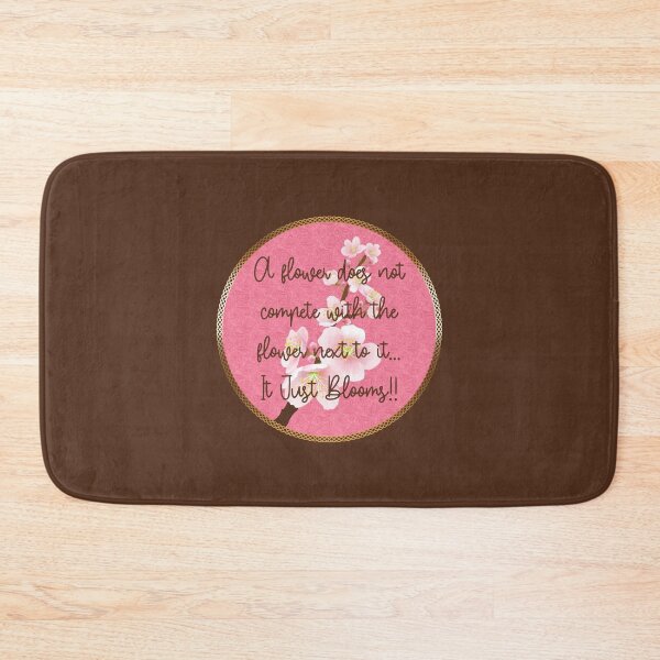 Item preview, Spring Blossom Encouragement (on Brown) designed and sold by PawsitiveMum.