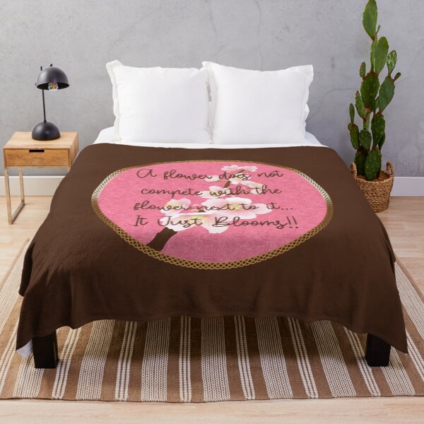 Item preview, Spring Blossom Encouragement (on Brown) designed and sold by PawsitiveMum.