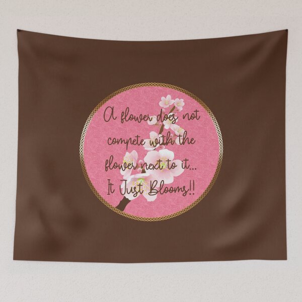 Item preview, Spring Blossom Encouragement (on Brown) designed and sold by PawsitiveMum.