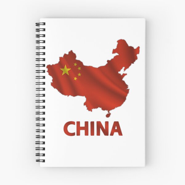 Item preview, Wavy Chinese Flag inside Map of China  designed and sold by mashmosh.