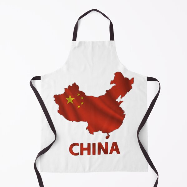 Item preview, Wavy Chinese Flag inside Map of China designed and sold by mashmosh.