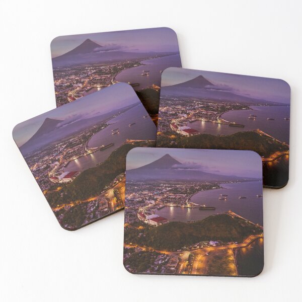 Item preview, Mayon Volcano sunset sunrise birds eye view  designed and sold by Pabalonshop.