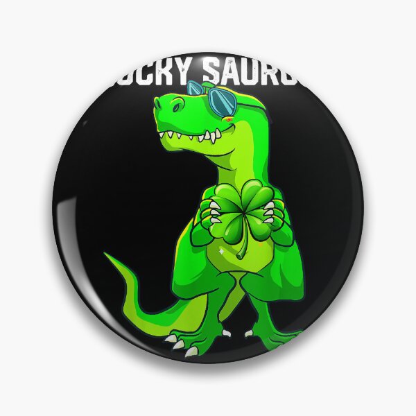 Item preview, Funny Lucky Saurus Dinosaur Irish Shamrock St Patricks Day designed and sold by MarieSmart77.