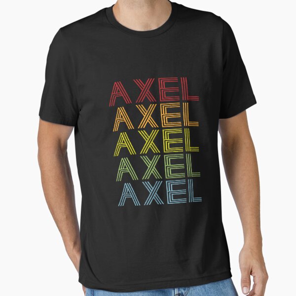 Vista previa del artículo con la obra «Axel Name T Shirt - Axel Vintage Retro Axel Name Gift Item Tee», diseñado y vendido por chezeva.