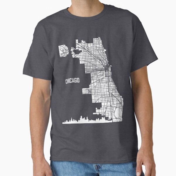 Item preview, Chicago Illinois Street Map - White designed and sold by Korben-Dallas.