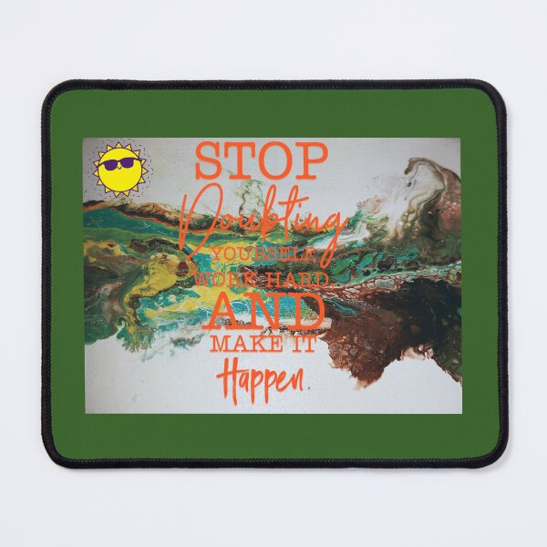 Item preview, Inspirational quote on acrylic pour designed and sold by ArtfulSoules.