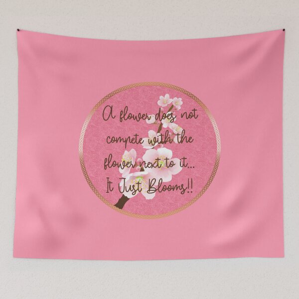 Item preview, Spring Blossom Encouragement (on Pink) designed and sold by PawsitiveMum.