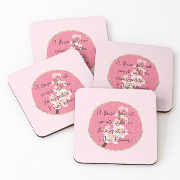 Item preview, Spring Blossom Encouragement (on Pink) designed and sold by PawsitiveMum.