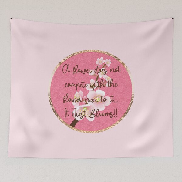Item preview, Spring Blossom Encouragement (on Pink) designed and sold by PawsitiveMum.