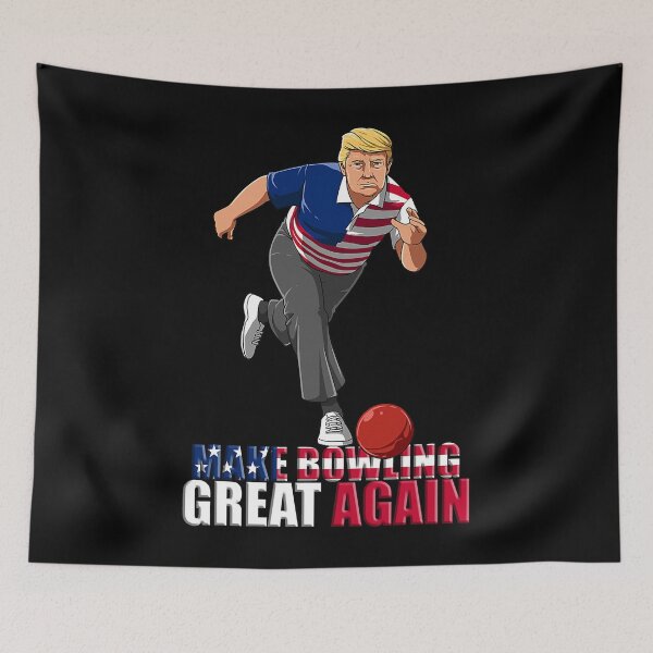 Item preview, Make Bowling Great Again Funny Trump Bowling designed and sold by Rebecca-Cruz.