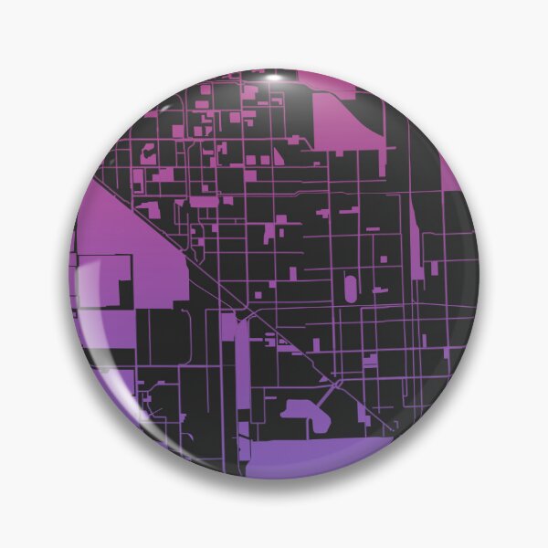 Item preview, Hialeah city Pink Blue Map Art Florida USA designed and sold by EpicMaps.