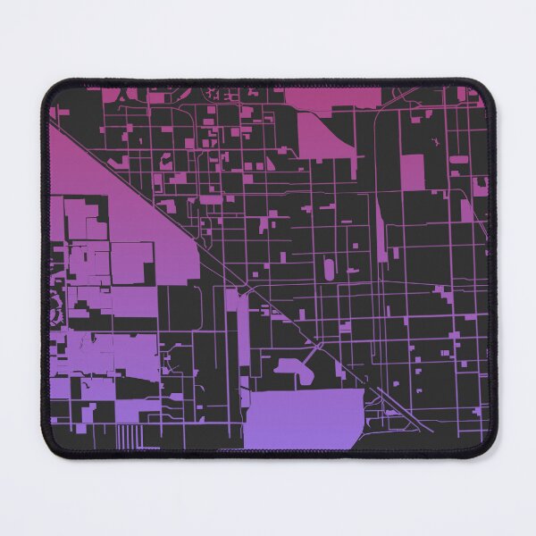 Item preview, Hialeah city Pink Blue Map Art Florida USA designed and sold by EpicMaps.