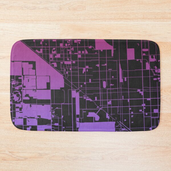 Item preview, Hialeah city Pink Blue Map Art Florida USA designed and sold by EpicMaps.