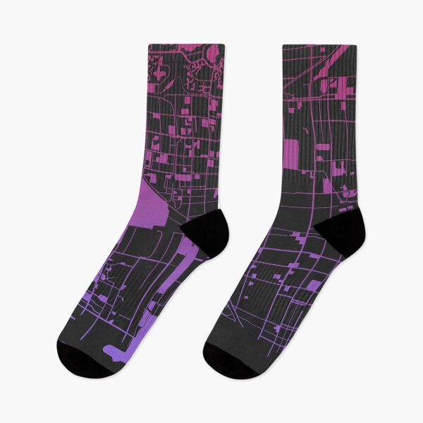 Item preview, Hialeah city Pink Blue Map Art Florida USA designed and sold by EpicMaps.