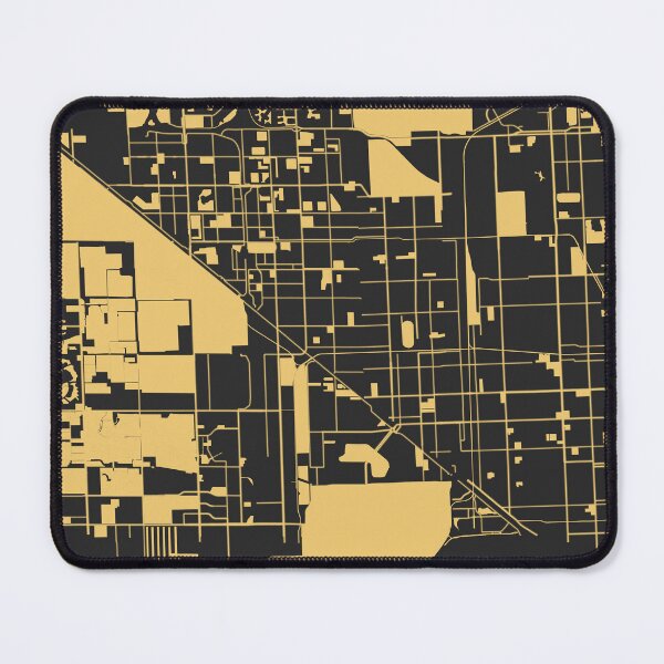 Item preview, Hialeah Florida USA Black Gold Map Art designed and sold by EpicMaps.