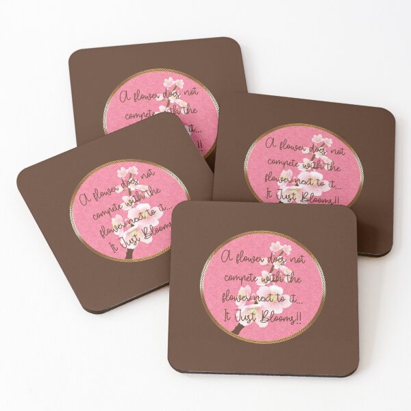 Item preview, Spring Blossom Encouragement (on Brown) designed and sold by PawsitiveMum.