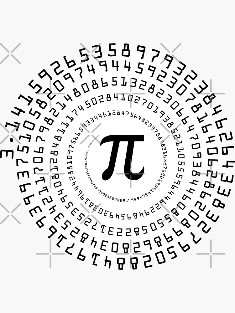 Math Symbols pi Circle π 3.14 - Gift Idea' Sticker