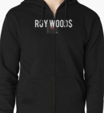 Roy Wood $ - rosa und schwarze Kleidung Kapuzenjacke