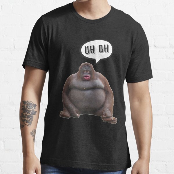 Uh Oh Stinky Poop Meme Monkey Unisex Baseball T-Shirt