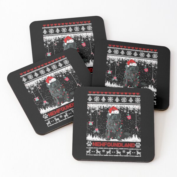 Item preview, Newfoundland Dog Ugly Sweater Christmas Light designed and sold by celestekey.